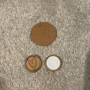 Heart Stickers and Brown Tags